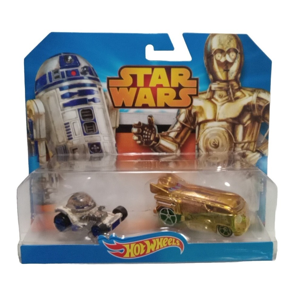Star Wars Hot Wheels (2014) C-3PO & R2-D2 Weathered Version 2-Pack New